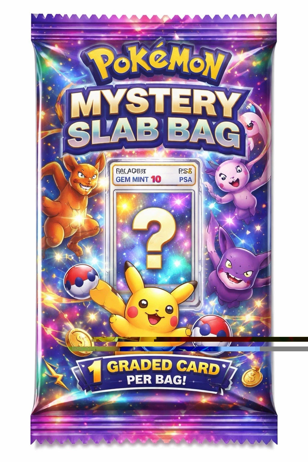 Mystery Pokémon SLAB -GUARANTEED GRADED SLAB/ CARD or PACKS! (READ DESCRIPTION)